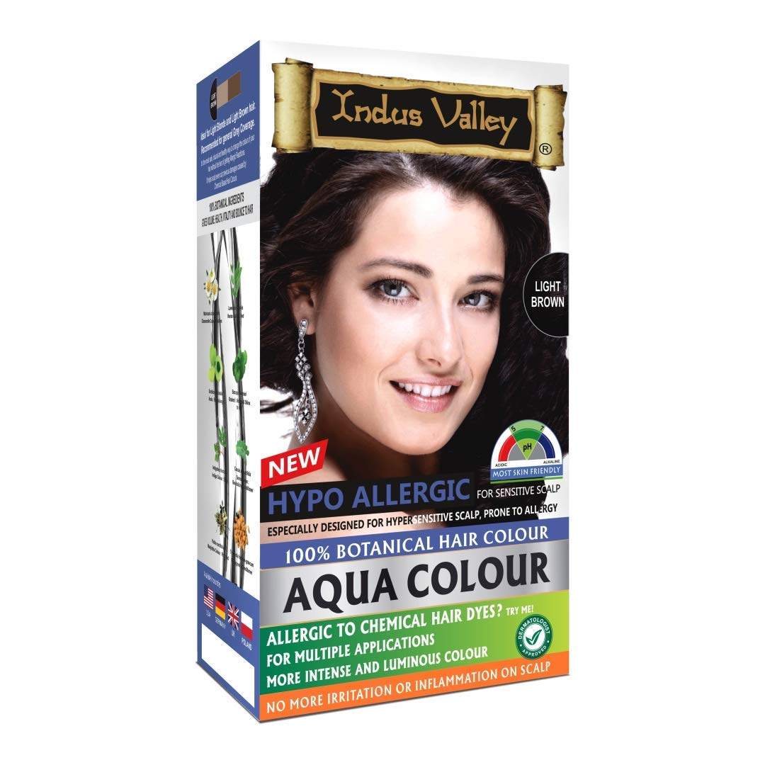 Indus Valley Aqua Hair Color Gray Coverage Hair Dye Allergy Free Organic Hair Color | Grocsy