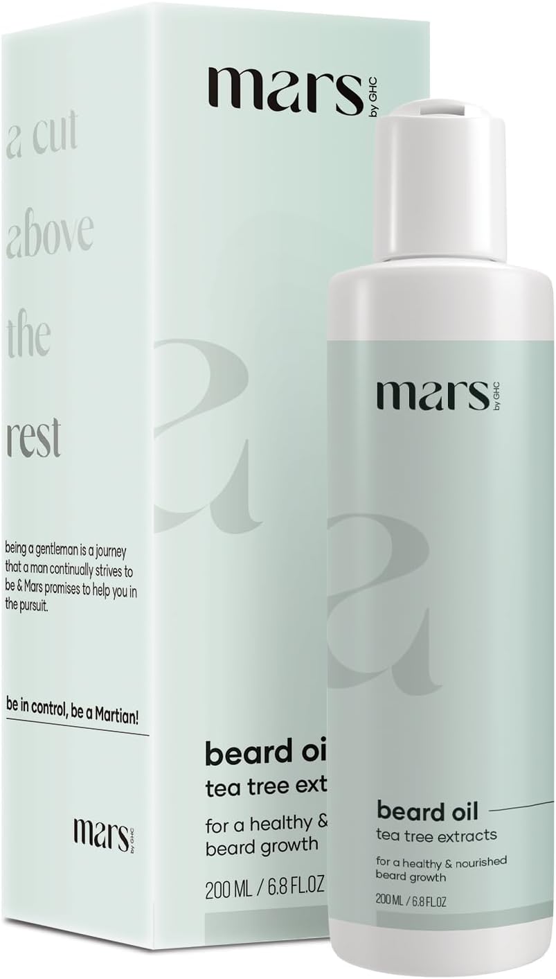 Mars By GHC Beard Growth Oil with Onion, Bhringraj, Tea Tree Oil | Grocsy