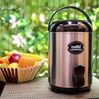 Cello Thunder Stainless Steel Flask, 4 Litres, Black | Grocsy