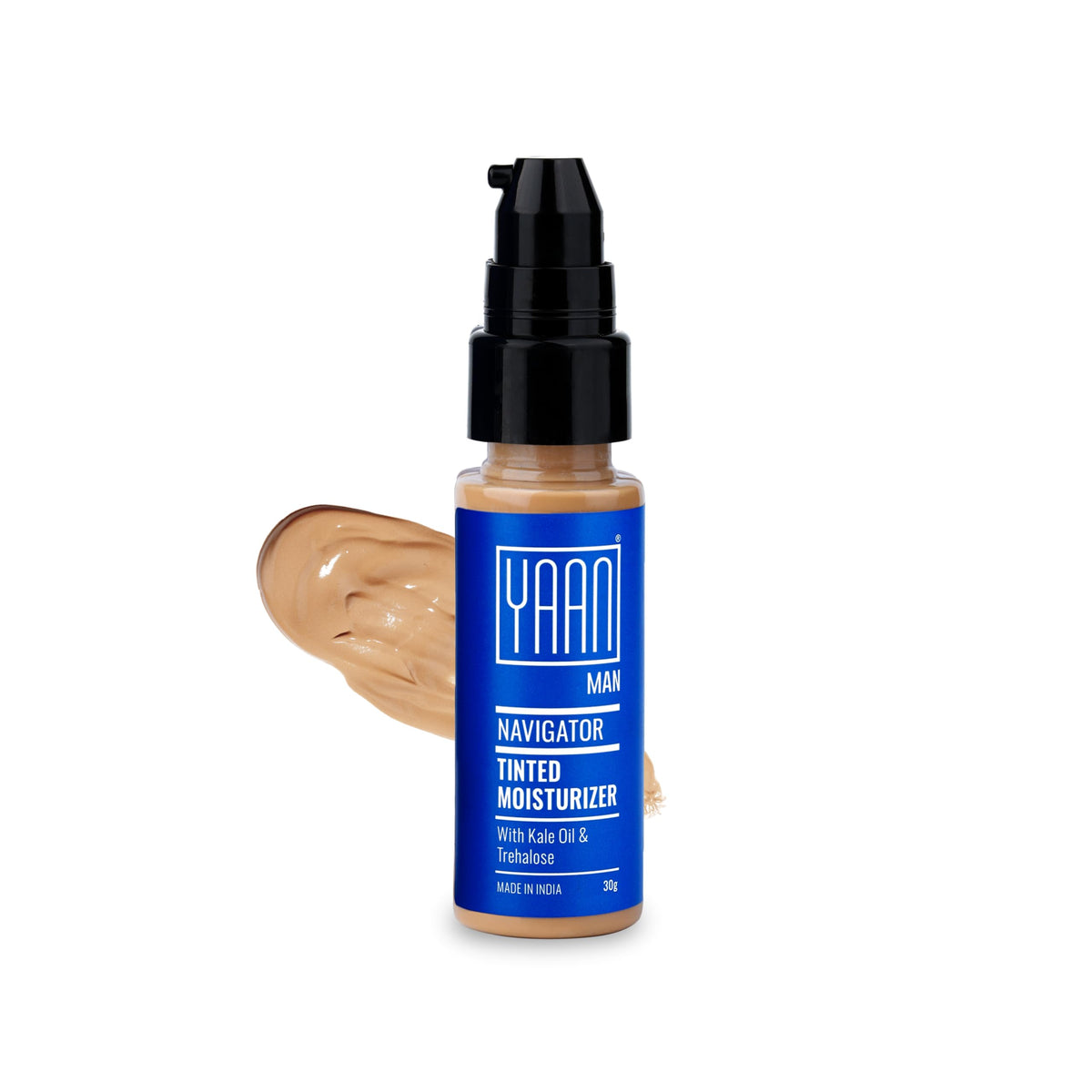 Yaan Man Tinted Navigator Moisturizer for Men With Kale Oil & Trehalose | Grocsy
