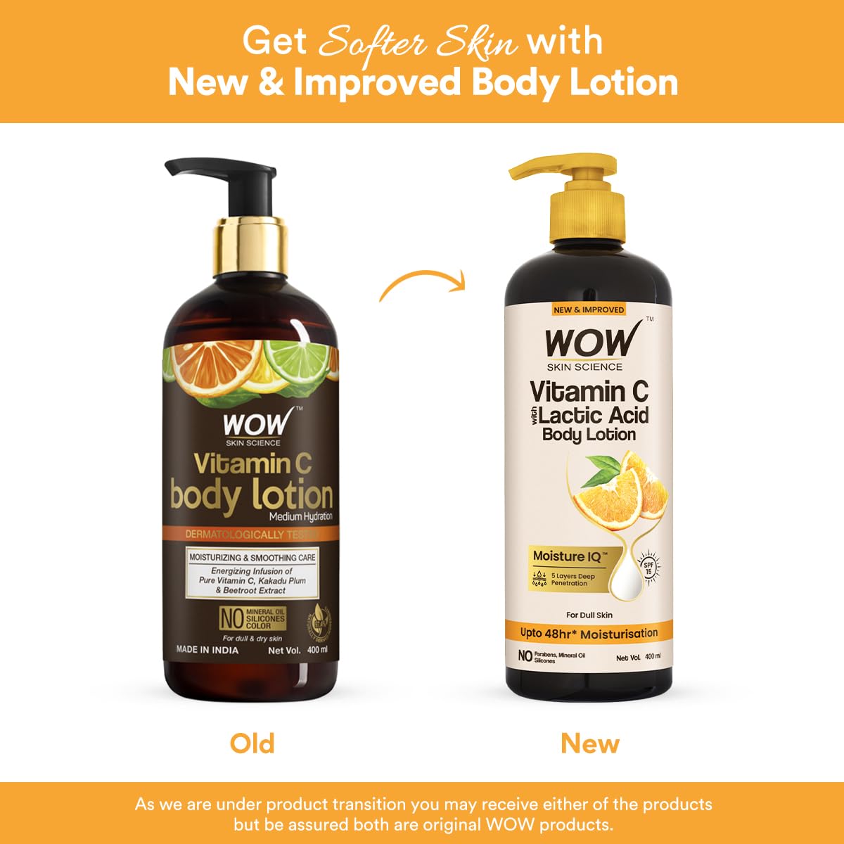 Wow Skin Science Vitamin C Body Lotion | Grocsy
