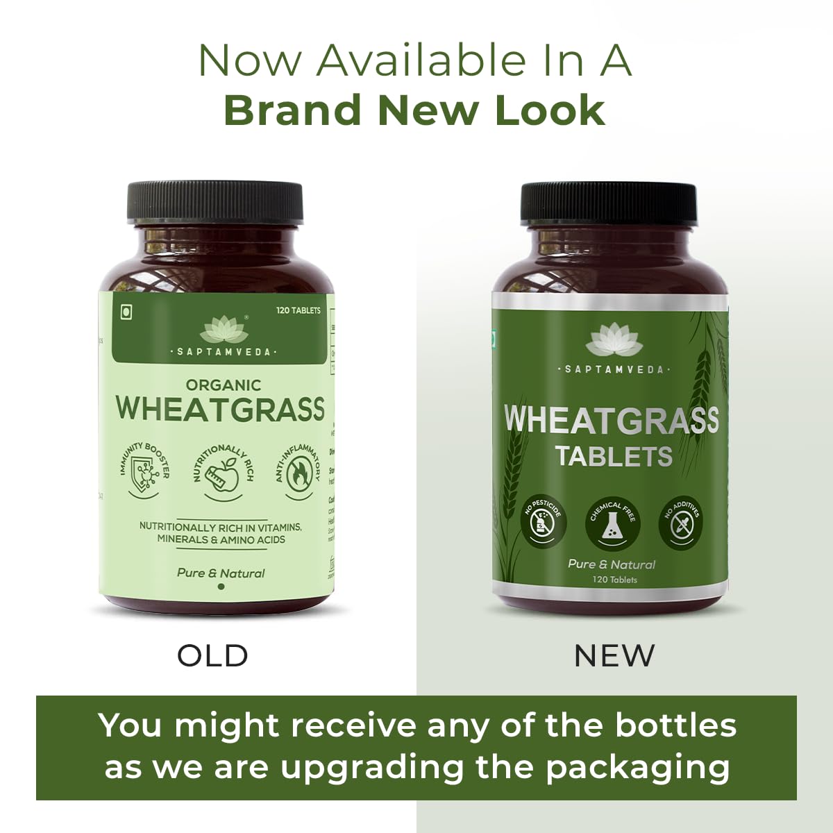 Saptamveda Organic Wheat Grass Tablets | Grocsy