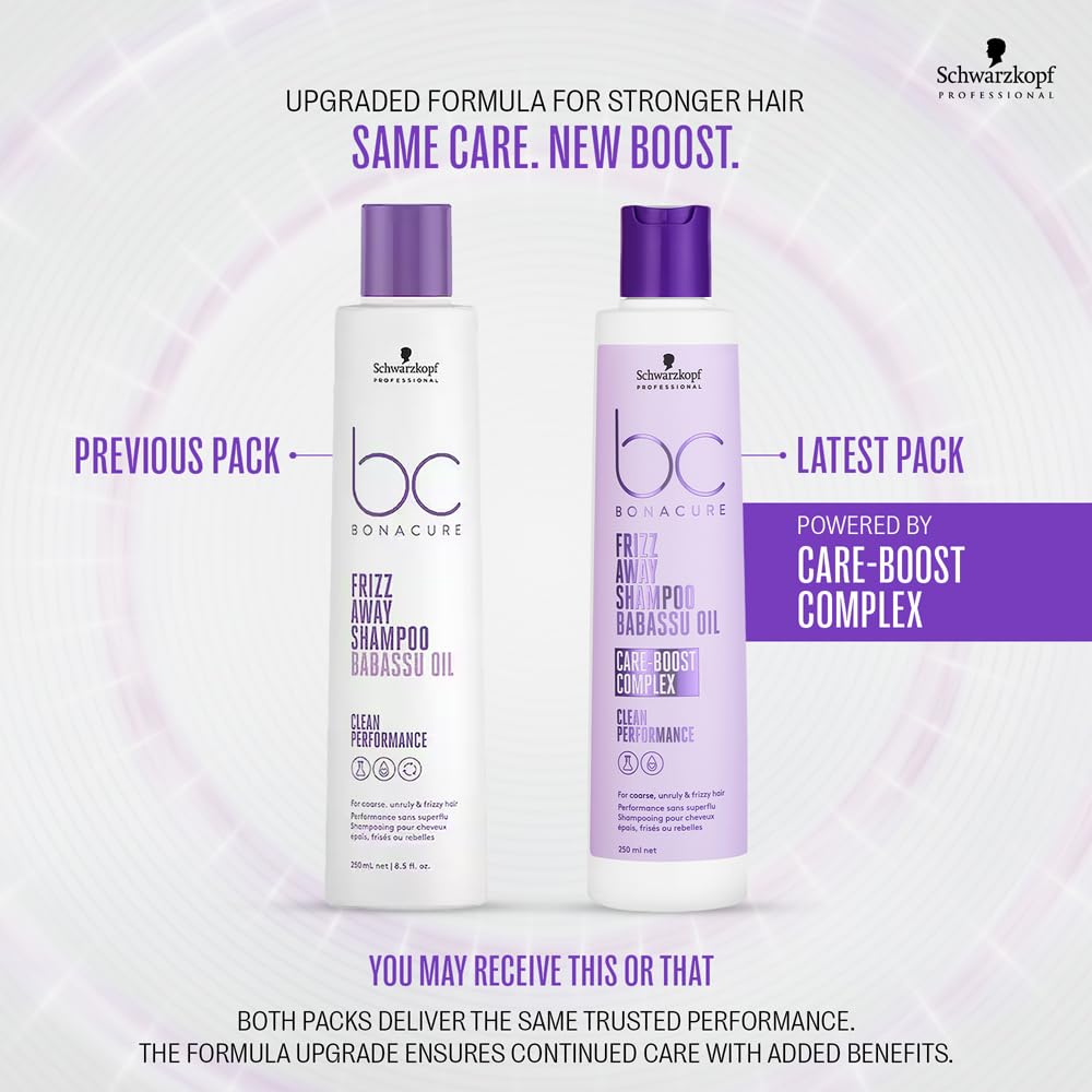 Schwarzkopf Professional Bonacure Frizz Away Shampoo With Babassu Oil | Grocsy