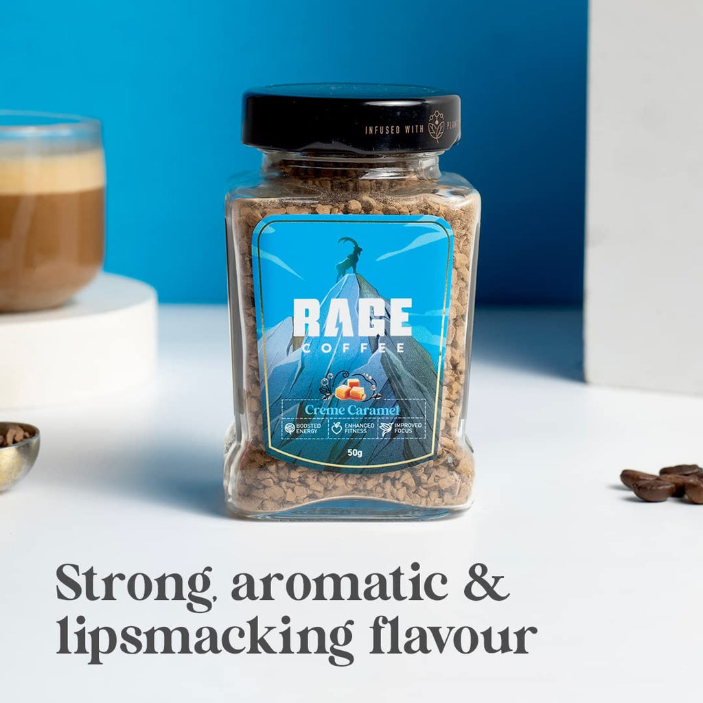 Rage Coffee Creme Caramel Instant Coffee | Grocsy