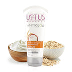 Lotus Herbals WhiteGlow Skin Brightening Oatmeal & Yogurt Gentle Exfoliator Scrub | Grocsy