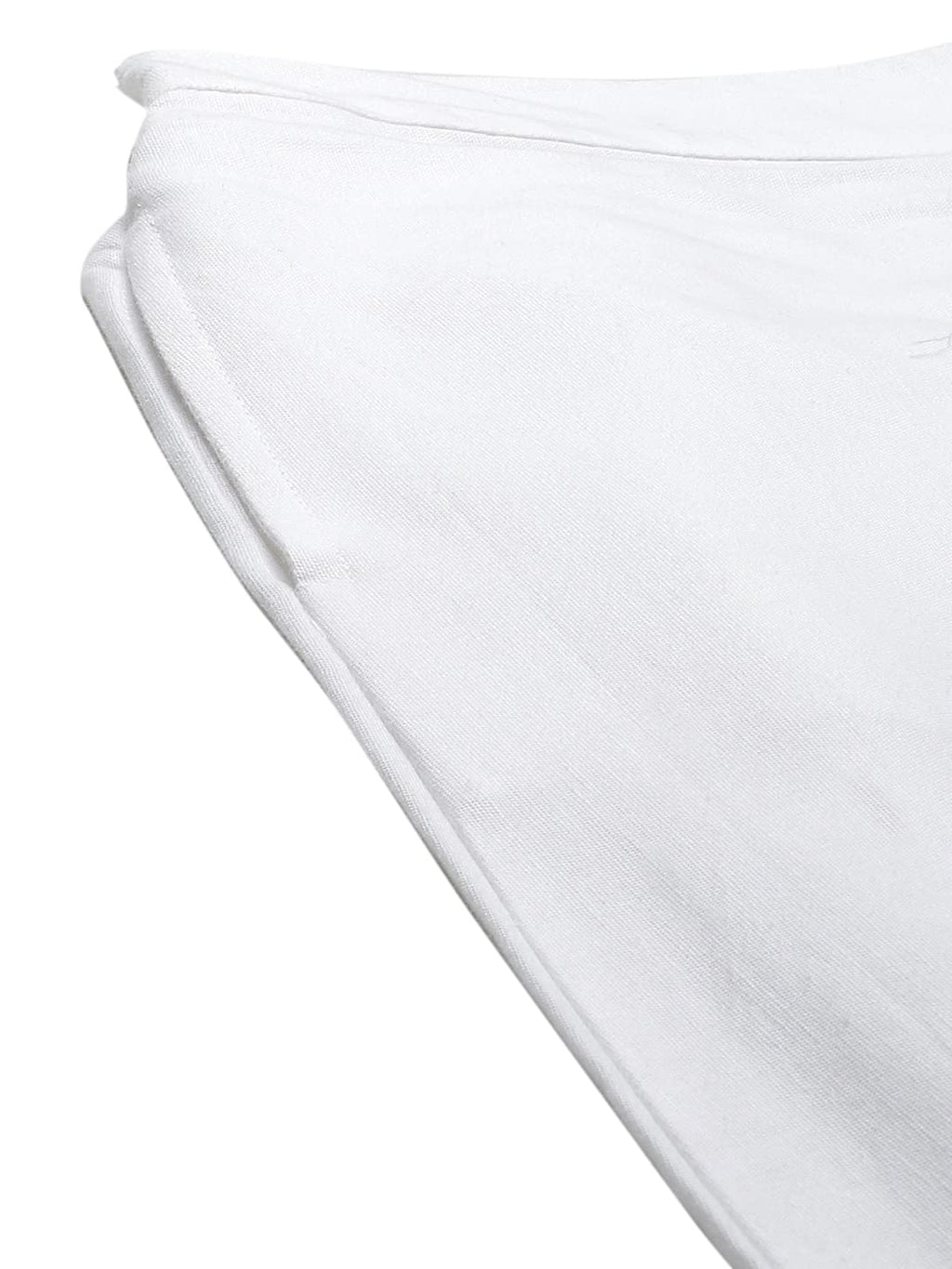 Juniper Women's White Solid Cotton Flex Dhoti Style Pants | Grocsy