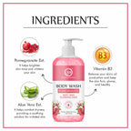 Nuerma Science Pomegranate Body Wash | For Soft & Glowing Skin | Grocsy