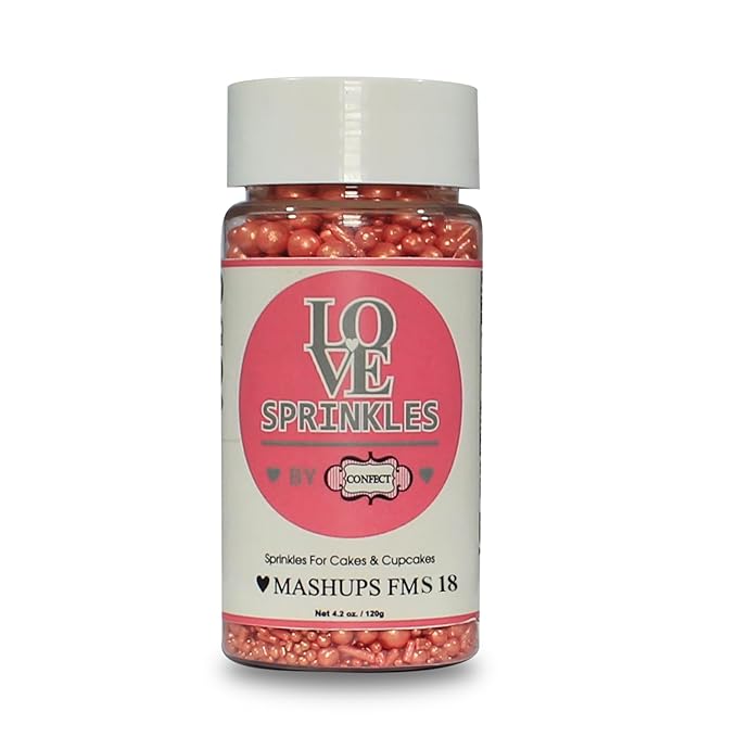 Confect Rose Gold | Sprinkles Bottle for Decoration Bottle | Grocsy