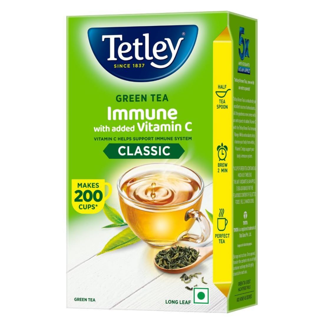 Tetley Long Leaf Green Tea | Grocsy