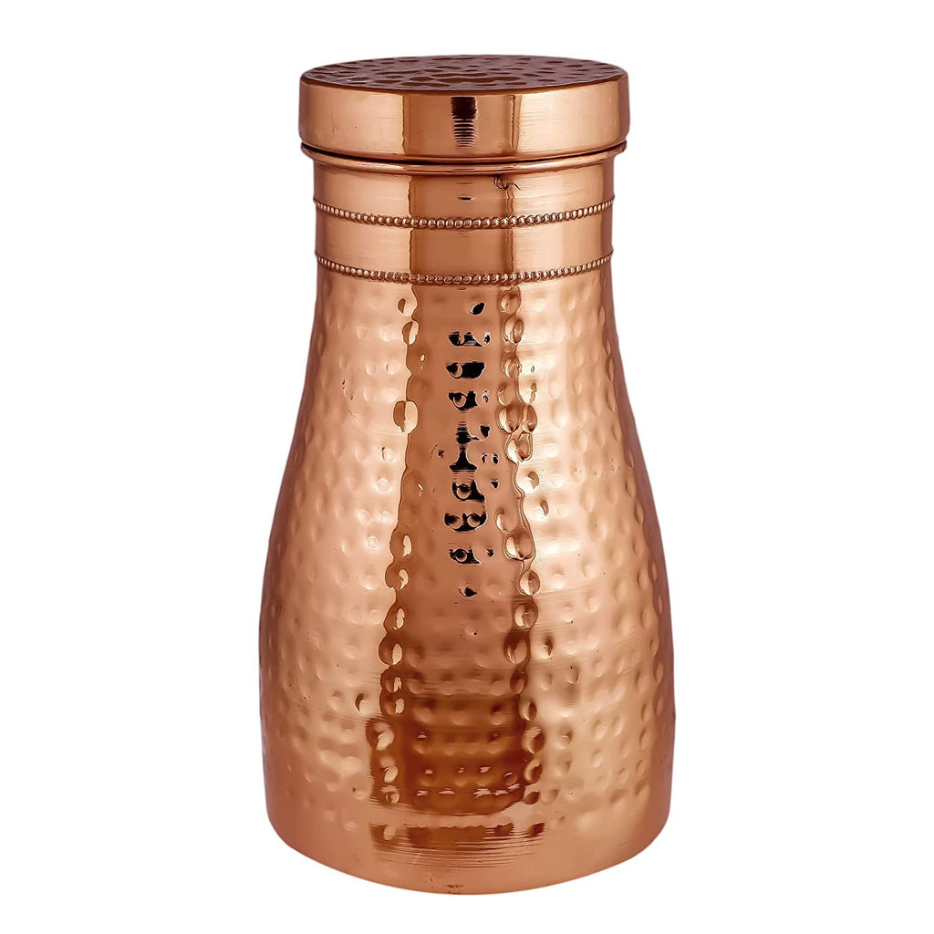 KC Pure Copper Designer Copper Water Bottle 1250 ML | Grocsy