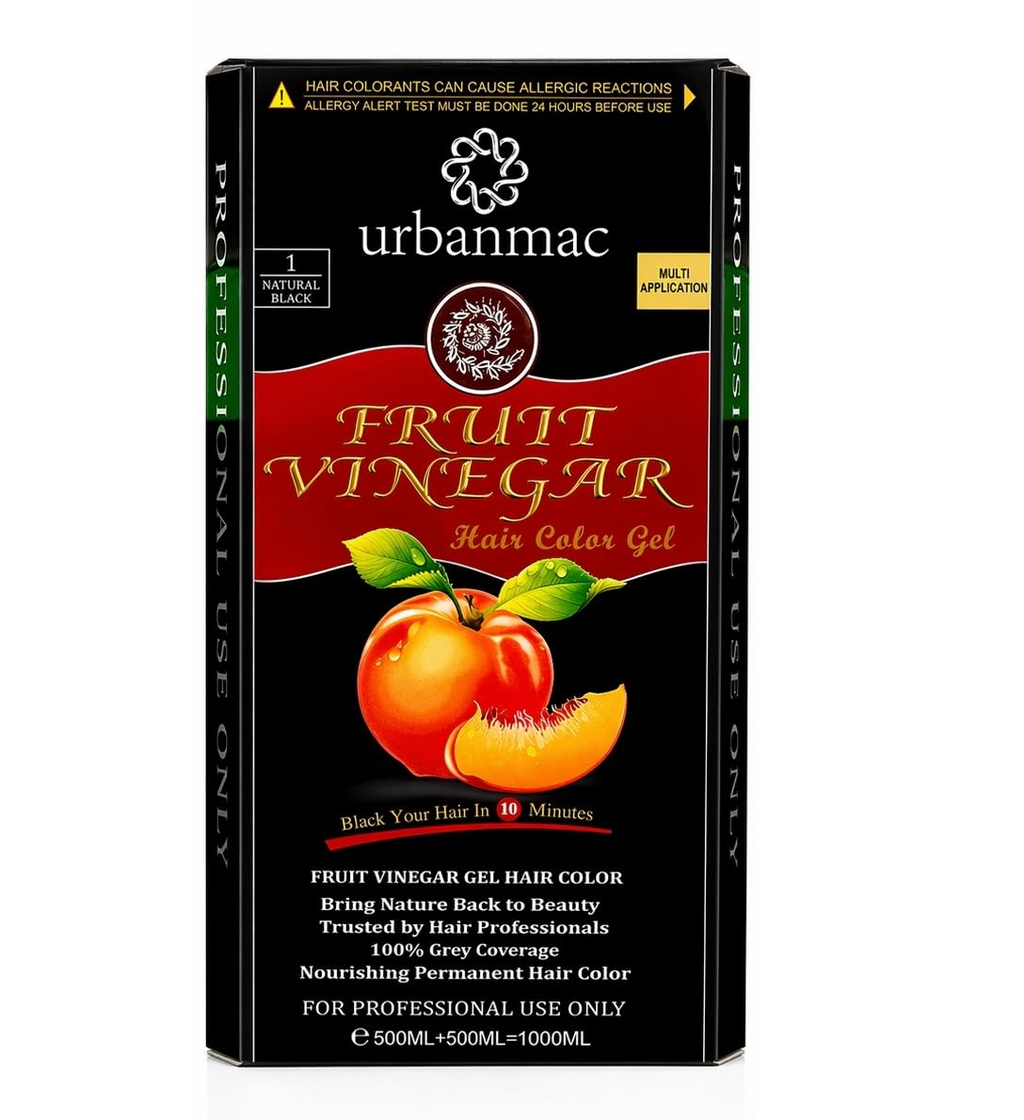 Urbanmac Fruit Vinegar Gel Hair Color Natural Hair Color Dye For Black | Grocsy