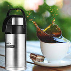 Milton Beverage Dispenser 3500 Stainless Steel for Serving Tea and Coffee, 3.58 Litre, Silver | Grocsy
