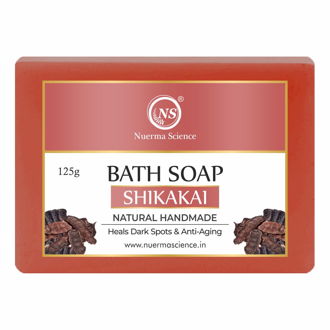 Nuerma Science Shikakai Bath Soap | Heals Dark Spots & Anti-Aging | Grocsy