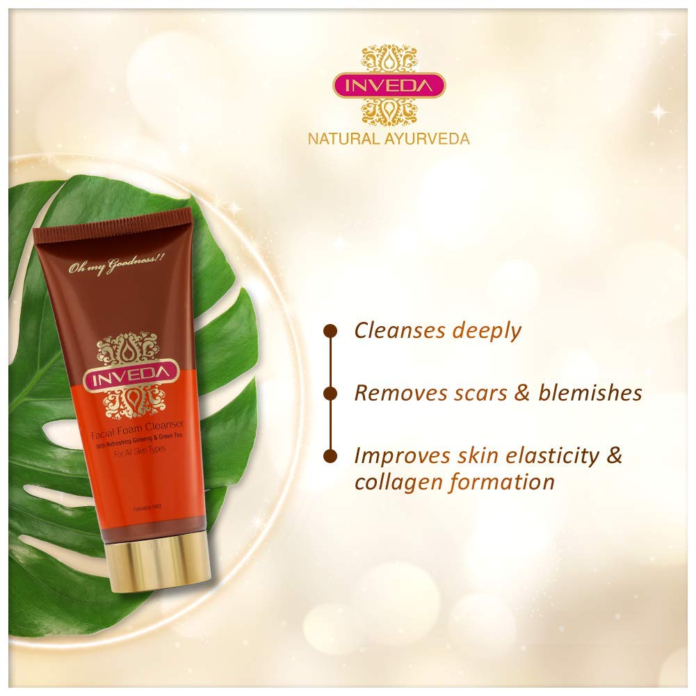 Inveda Facial Foam Cleanser | Grocsy