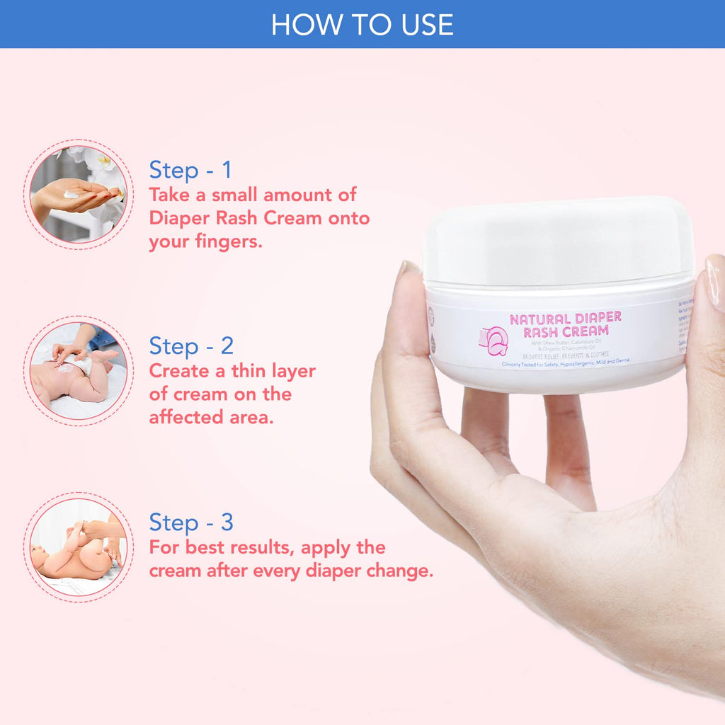 The Moms Co Natural Diaper Rash Cream for Baby | Grocsy