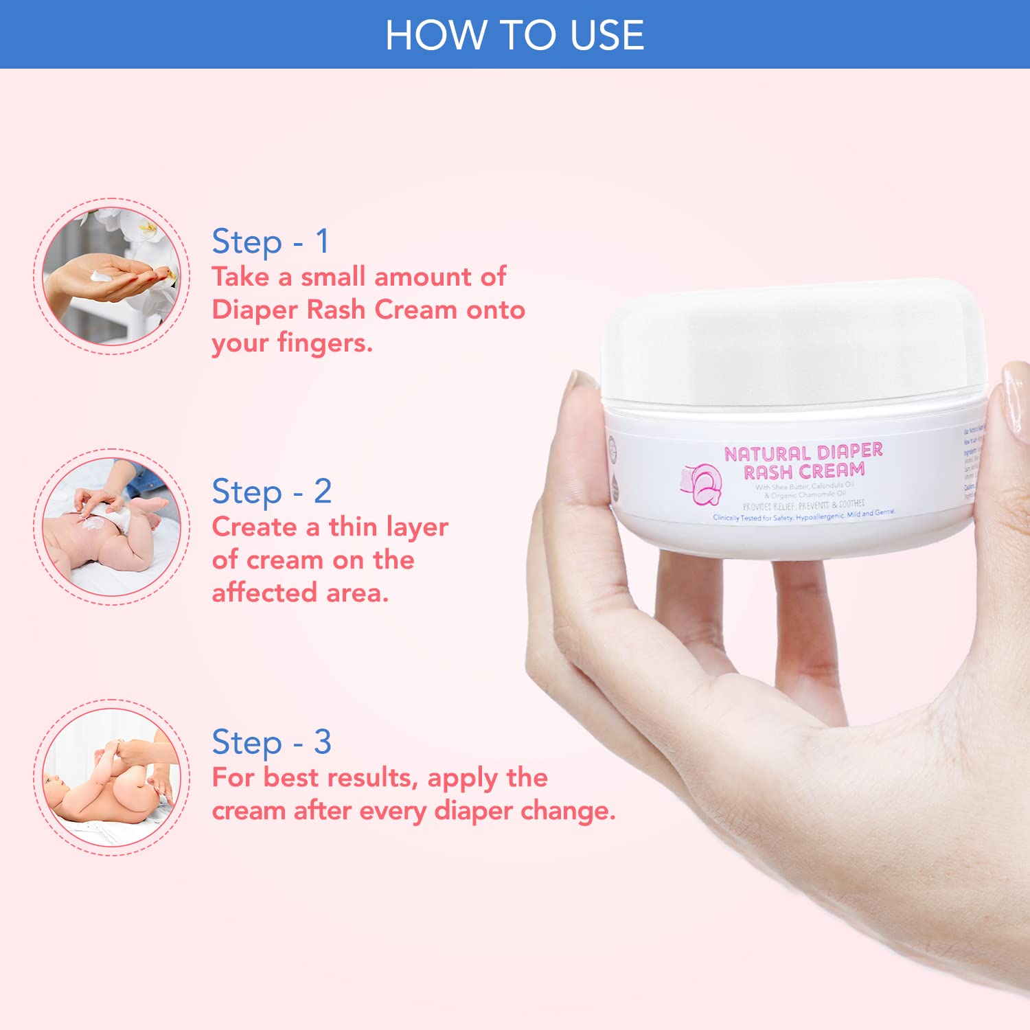 The Moms Co Natural Diaper Rash Cream for Baby | Grocsy