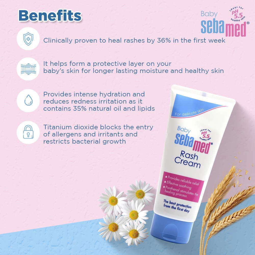 Sebamed Baby Rash Cream For Kids PH 5.5- 100ML | Grocsy