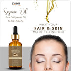 Vokin Biotech Organic Sesame Pure Cold Pressed Oil For Hair, Body, Skin Care, Massage, | Grocsy