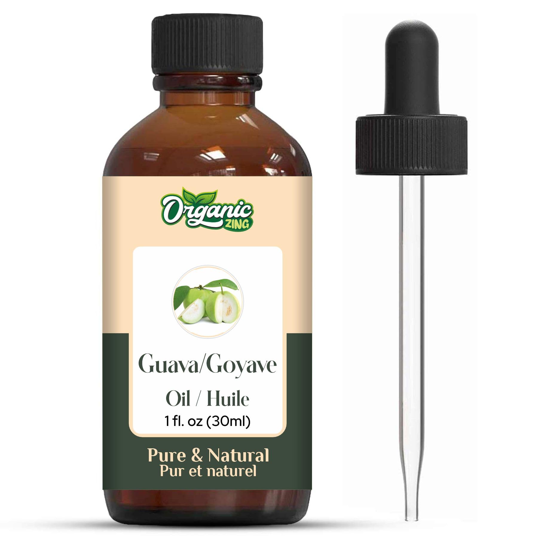 Organic Zing Guava (Psidium Guajava) Oil | Pure & Natural Essential Oil for Skincare, Hair Care, Aroma and Diffusers | Grocsy