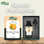 Organic Zing Brazilian Orange (Citrus sinensis) Oil | Pure & Natural Essential Oil for Skin Care, Aroma & Diffuser | Grocsy