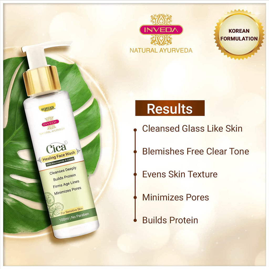 Inveda Cica Healing Face Wash | Grocsy