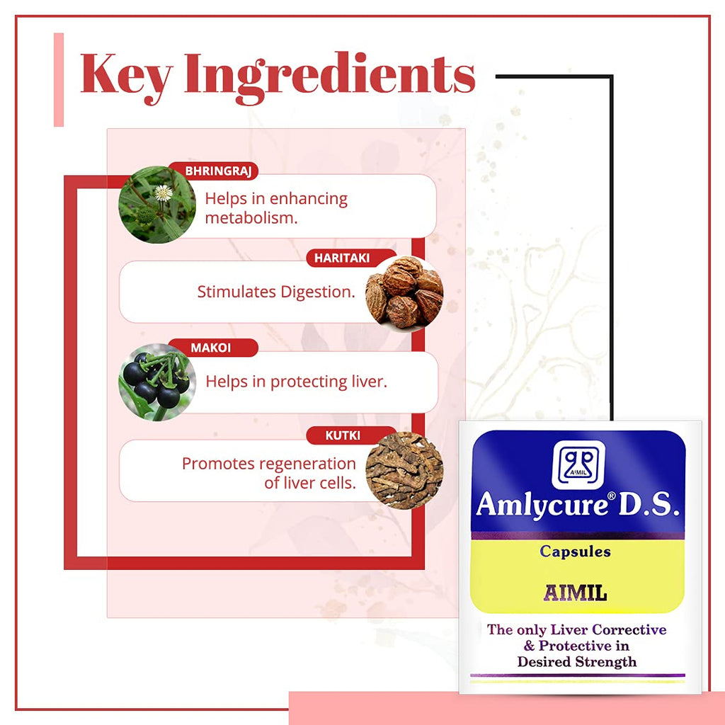 Aimil Ayurvedic Amlycure DS Capsules | Grocsy