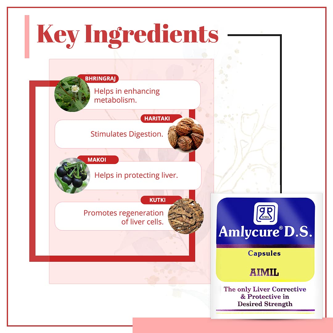 Aimil Ayurvedic Amlycure DS Capsules | Grocsy