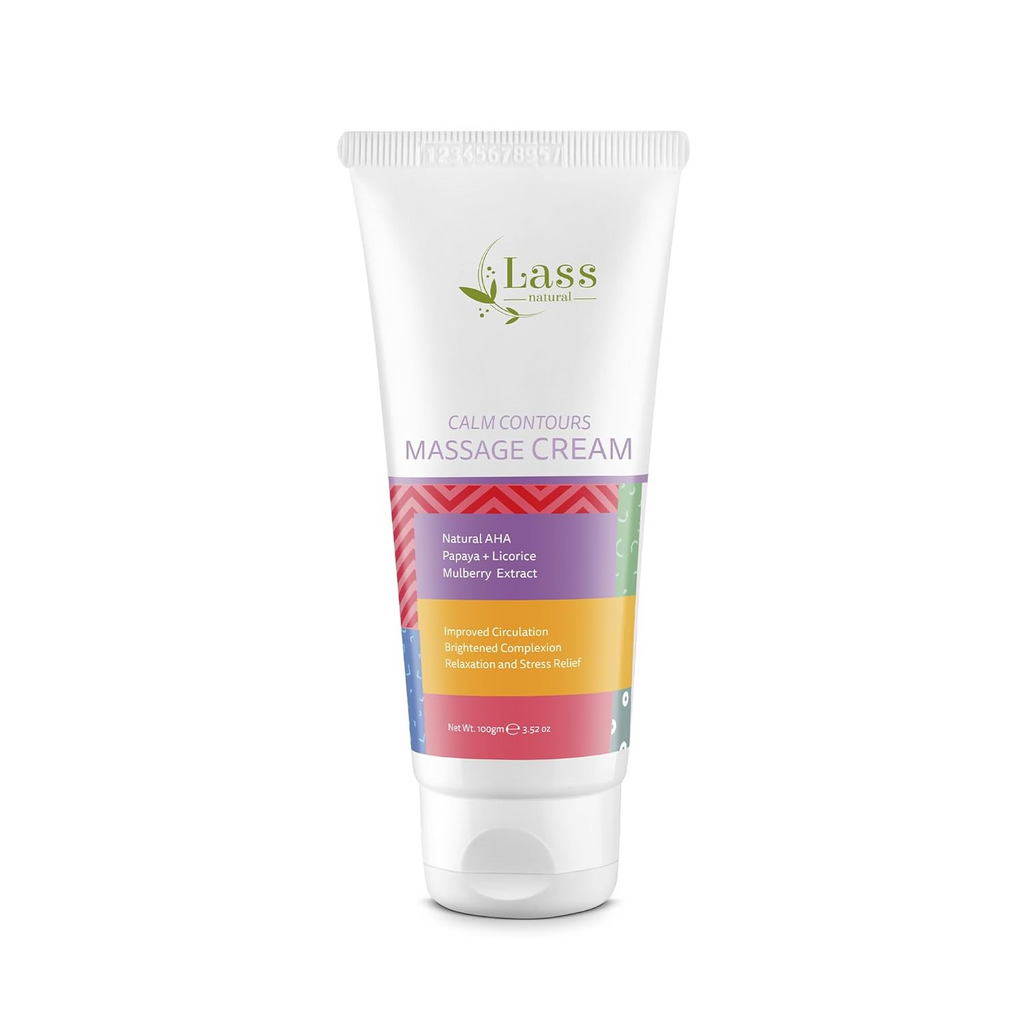 Lass Naturals Mulberry Liquorice Face Massage Cream | Grocsy