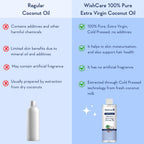 Wishcare Premium Cold Pressed Extra Virgin Coconut Oil | Grocsy