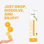 Vokin Biotech Vitamin C 40mg with Amla 1000mg for Immunity - Skin Care - Antioxidants Effervescent Tablets Orange Flavor | Grocsy