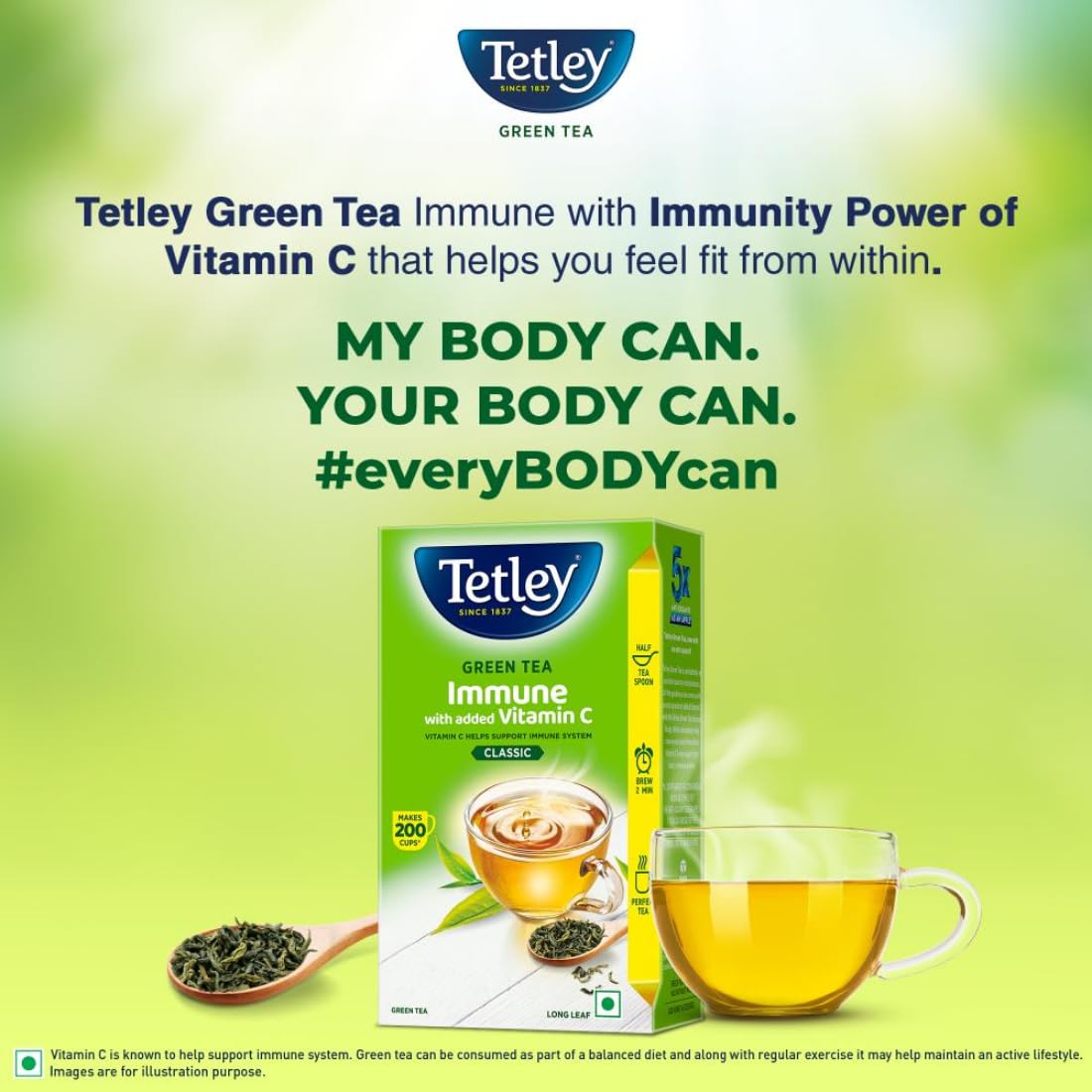 Tetley Long Leaf Green Tea | Grocsy