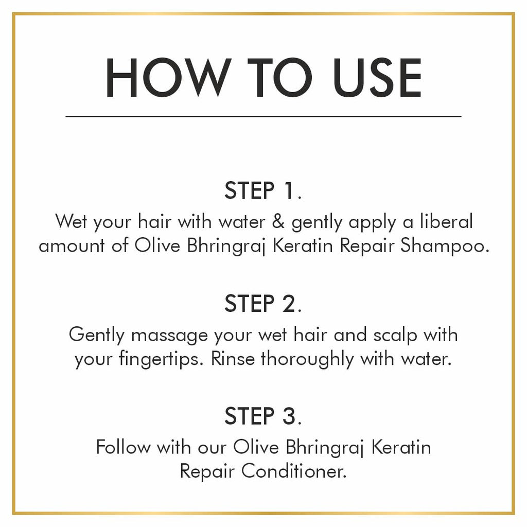 Nuerma Science Keratin Repair Natural Hairfall Control Olive Bhringraj Shampoo | Grocsy