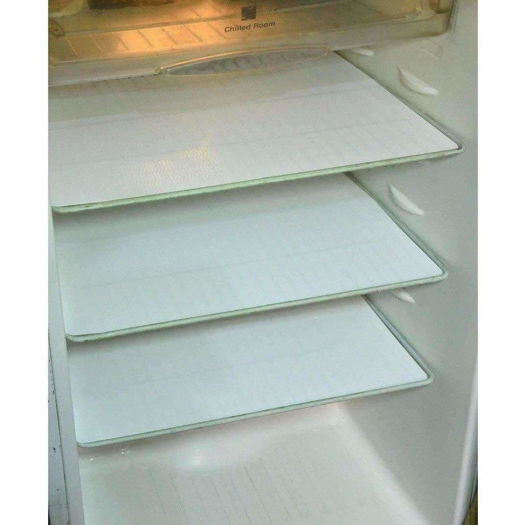 Refrigerator Drawer Mat 6 Piece Set - White Color | Grocsy
