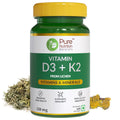 Pure Nutrition Vitamin D3 + K2 from Lichen Veg Tablets | Grocsy