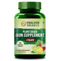 Himalayan Organics Plant Based Iron Supplement + Folate Vegetarian Capsules | Grocsy