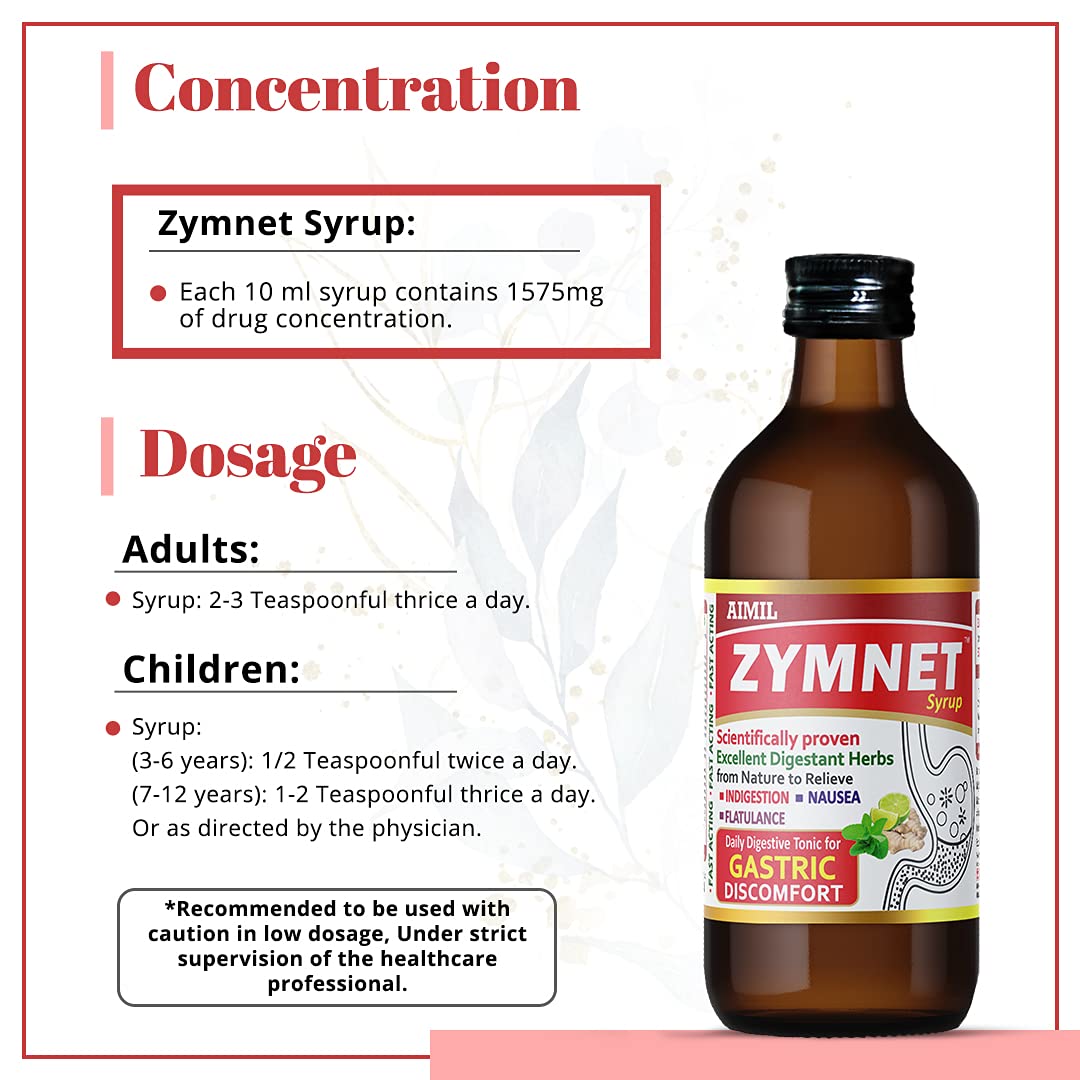Aimil Ayurvedic Zymnet Plus Syrup | Grocsy