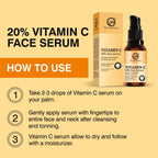 Nuerma Science 20% Vitamin C Face Serum | Brightens & Revitalizes Skin | Grocsy