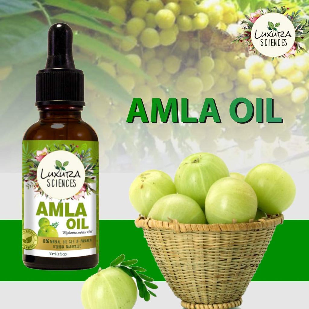 Luxura Sciences Organic Amla Oil for Hair Growth | Grocsy