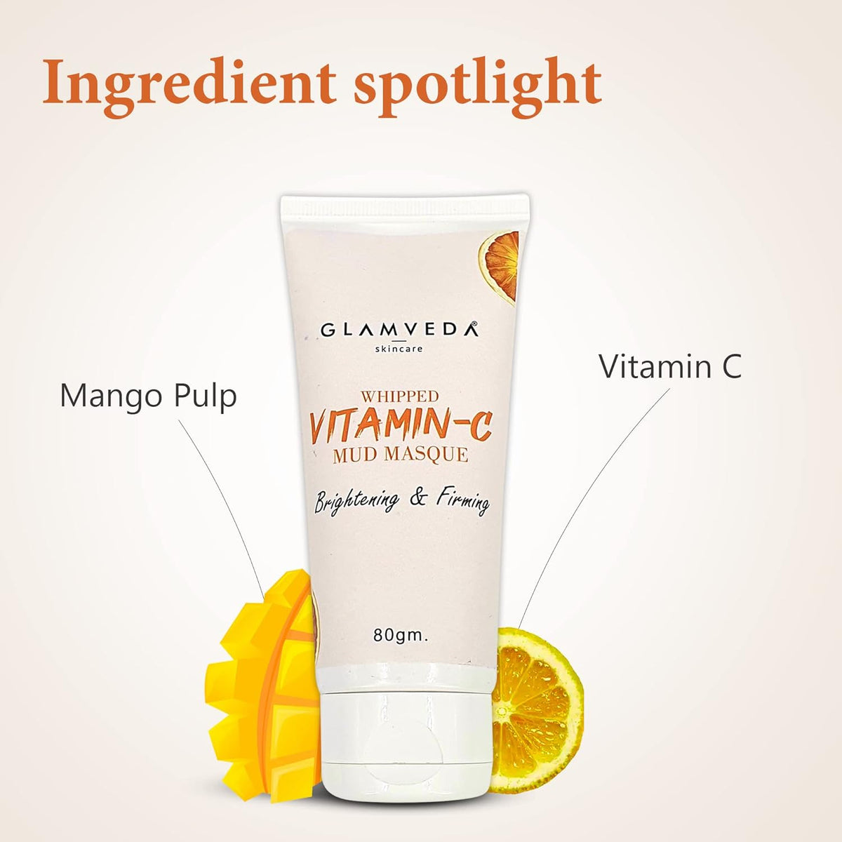 Glamveda Whipped Vitamin C Mud Masque | Grocsy