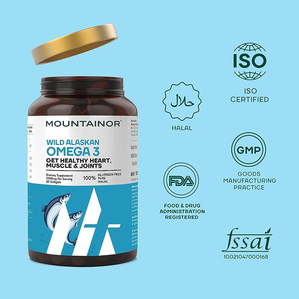 Mountainor Wild Alaska Omega-3 Soflgels | Grocsy