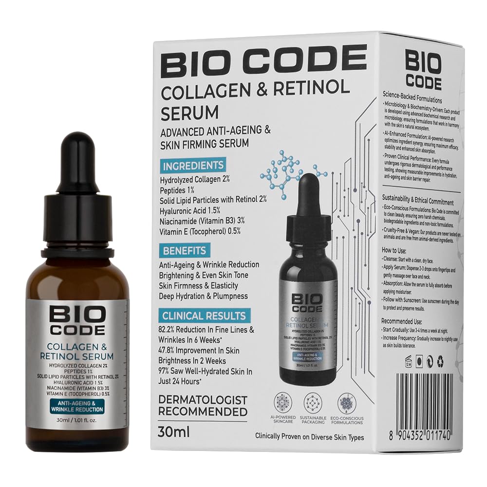 Bio Code Hydrolyzed Collagen & Retinol Serum | Grocsy