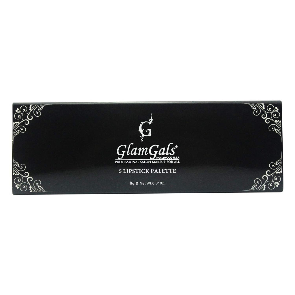 Glamgals Hollywood-U.S.A 5 Color Lipstick Palette, Dark Pink | Grocsy
