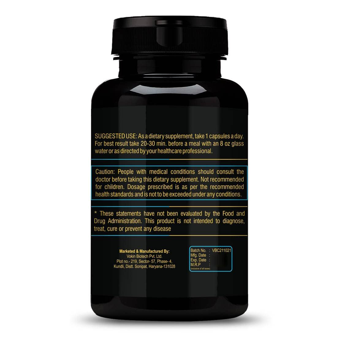 Vokin Biotech Cognitivix -Unique Brain activation Ginkgo Biloba With Ginseng extract Veg capsule | Grocsy