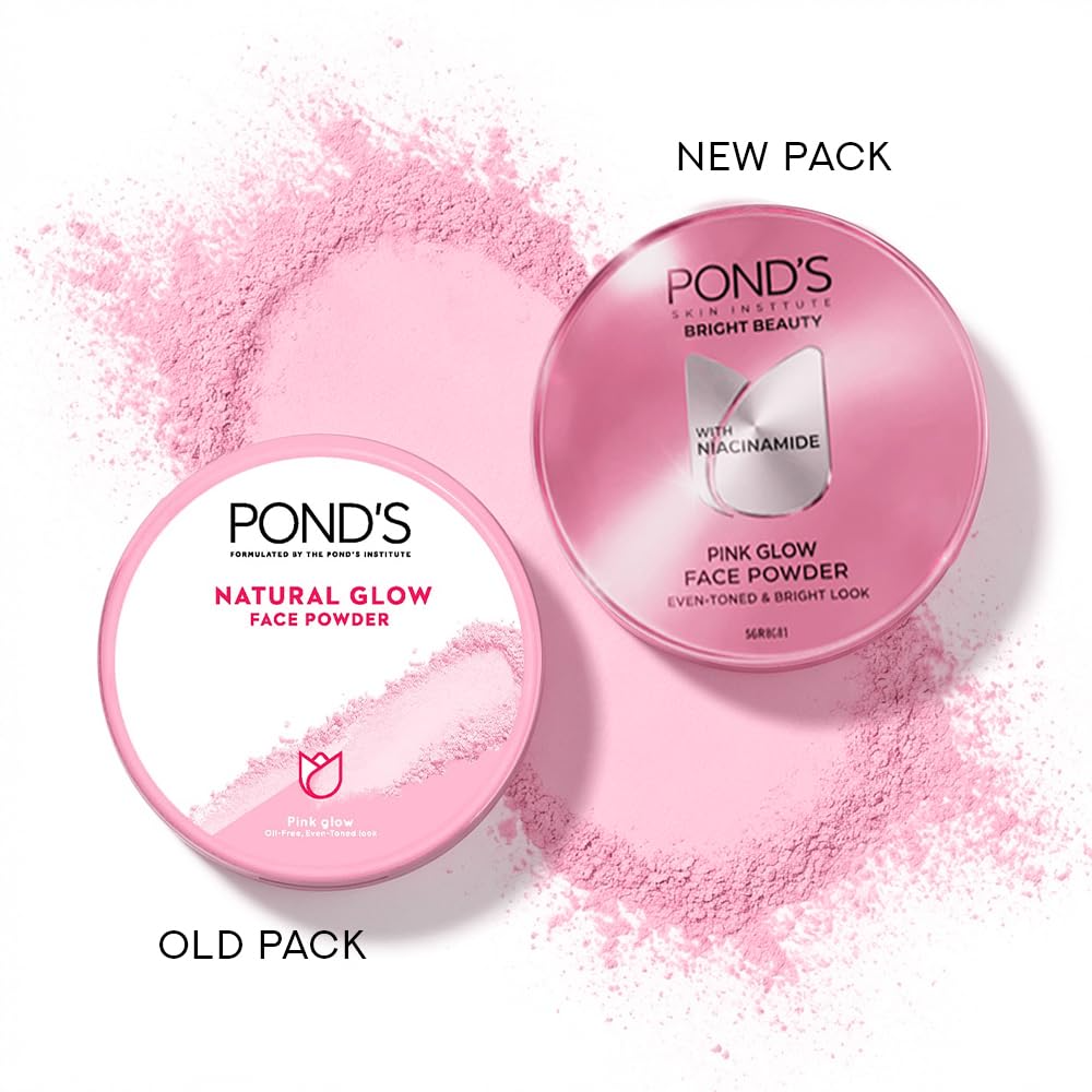 Ponds Oil Free Natural Glow Loose Face Powder - Pink Glow | Grocsy