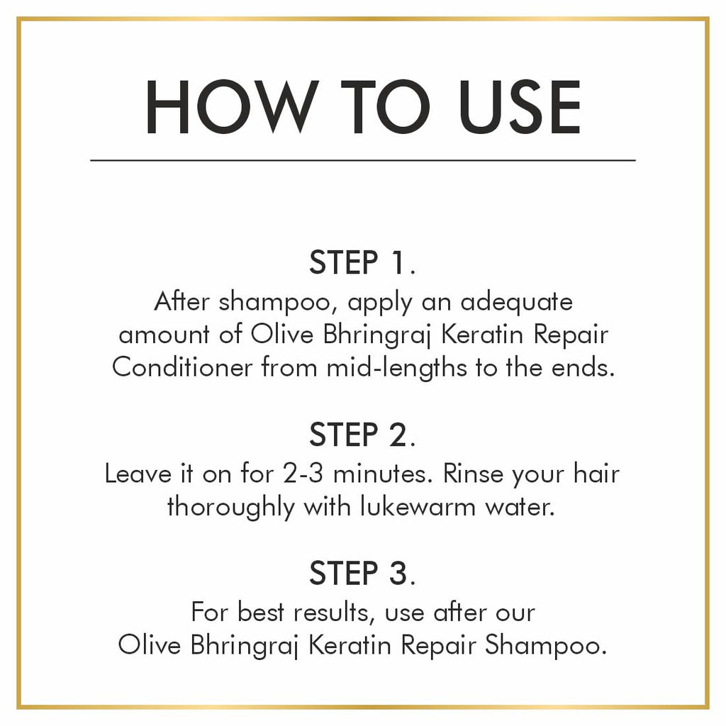 Nuerma Science Keratin Repair Olive Bhringraj Hair Conditioner for Dehydrated & Strengthen Hair | Grocsy