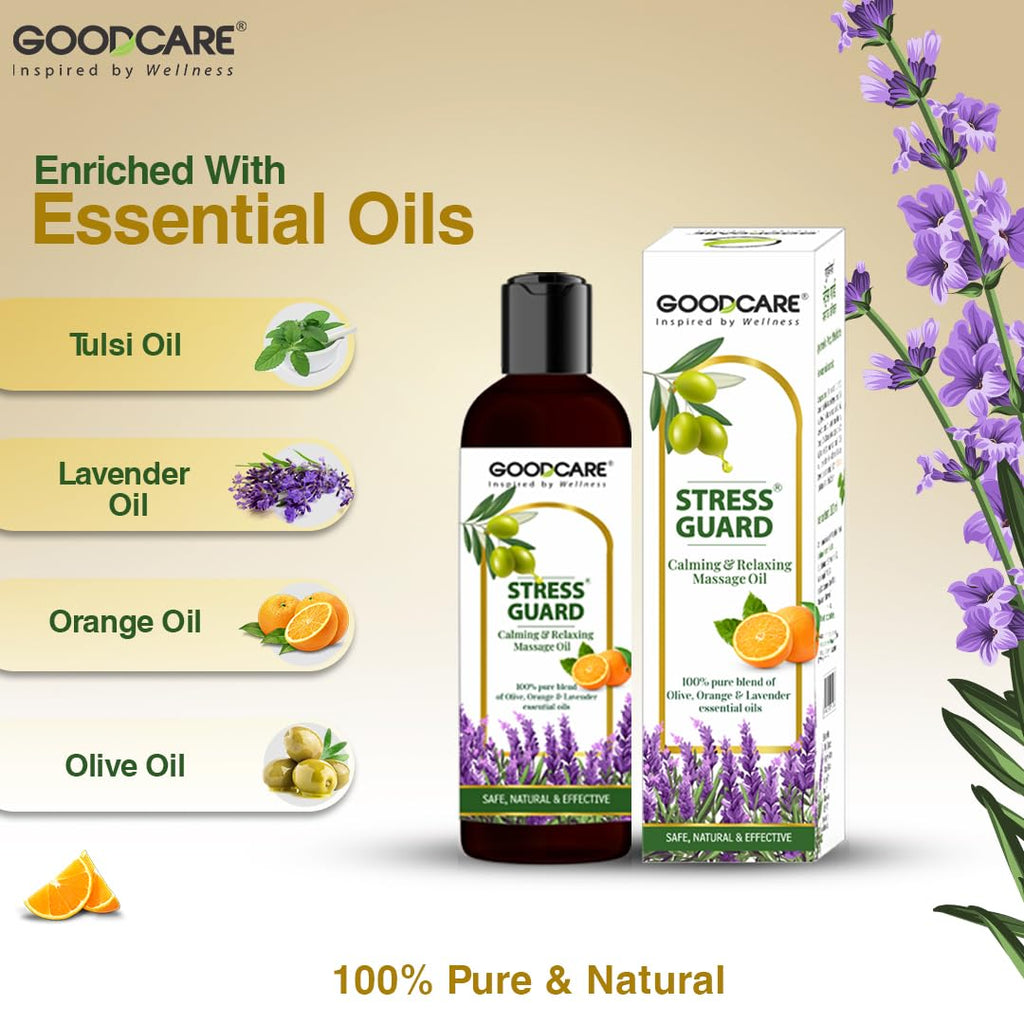 Goodcare Stress Guard Massage Oil | Grocsy