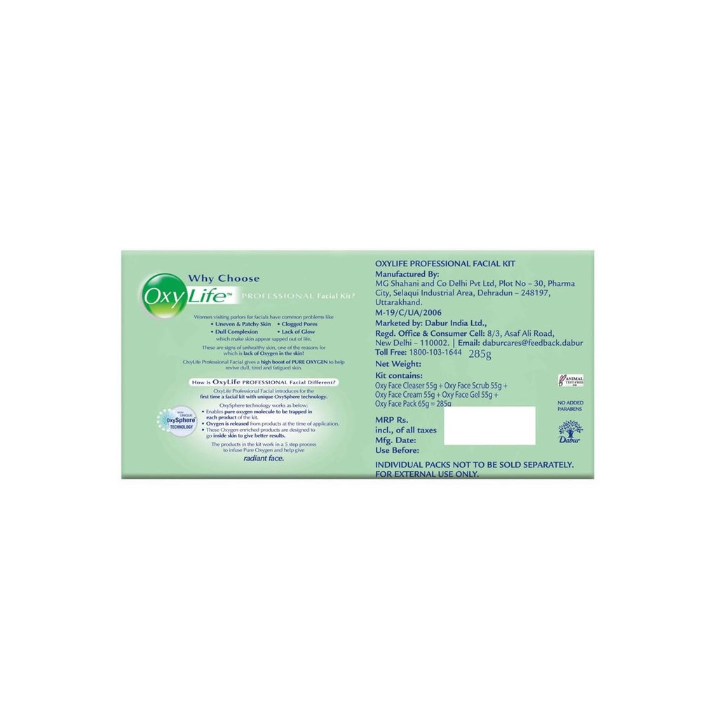 Oxylife Oxygen Professional Facial Kit | Grocsy