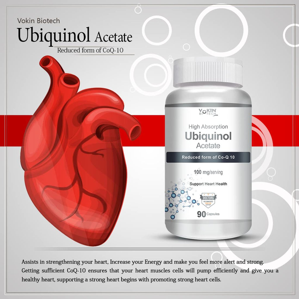 Vokin Biotech Ubiquinol - Acetate – Support Heart Health | Grocsy