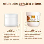 TAC - The Ayurveda Co. Methi, Bhringraj & Amla Hair Mask For Hair Growth with Natural Keratin | Grocsy