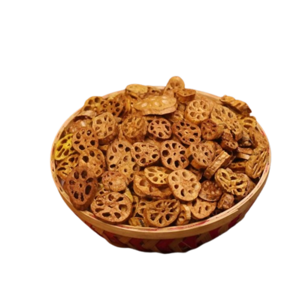 Sweet Karam Coffee Lotus Stem Crisps (Thamarai Thandu Vathal) | Grocsy